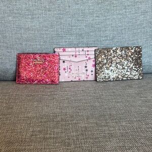 Lot of Kate Spade Card Holders wallet - all that glitters and stars